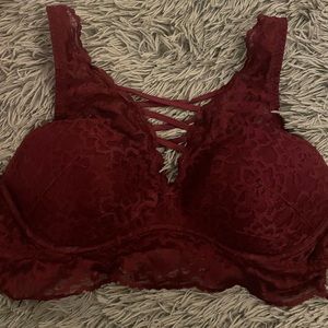 Size medium maroon Pink Victoria secret bralette